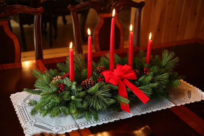 christmas floral table decorations