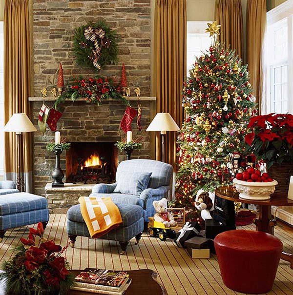 Christmas Living Room Decorating Ideas