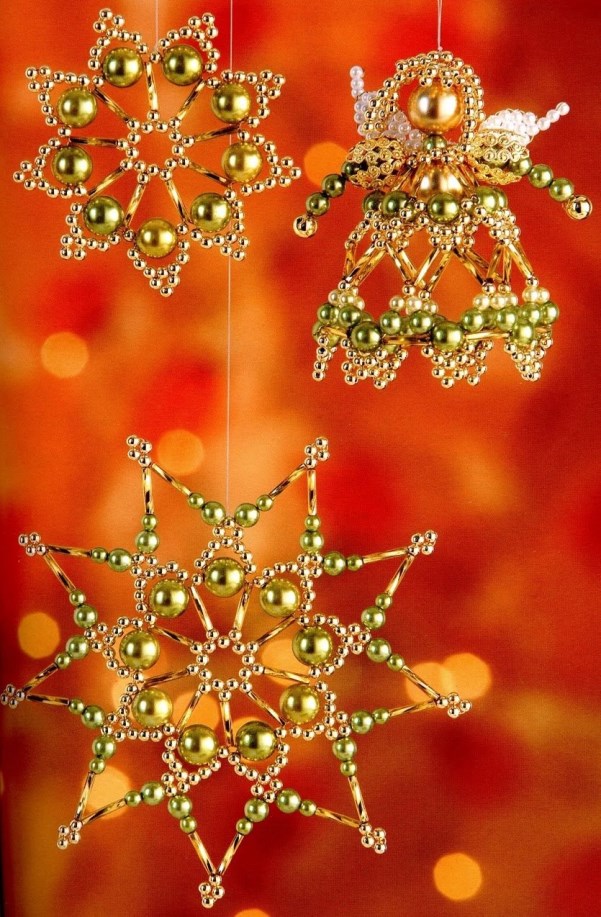 free instructions for beaded christmas ornaments