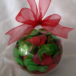 Not all party favors have to be expensive and elaborate. Photo Credit: http://www.formomsandkids.com/images/products/ball-ornament.jpg