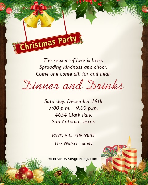 Christmas Party Invitation Letter 6