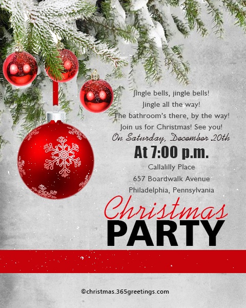 Nursing Home Holiday Party Invitations 3