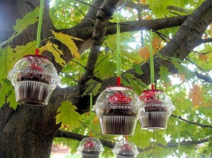 Cupcakes as Christmas Favors.  Photo Credit: 