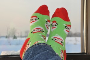 A cute pair of socks, perfect for the young and spirited women. Photo credit: http://octoberafternoon.typepad.com/.a/6a0105367e9704970b0148c68a056b970c-pi