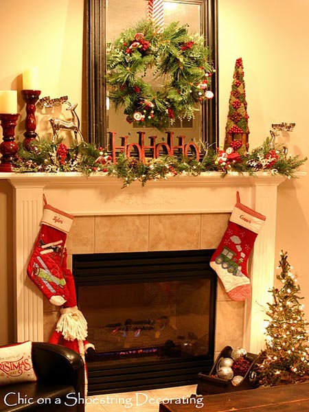 50 Most Beautiful Christmas Fireplace Decorating Ideas - Christmas ...