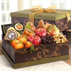 Dry Fruits in Christmas Fruit Hamper. Photo Credit: http://www.goldenstatefruit.com