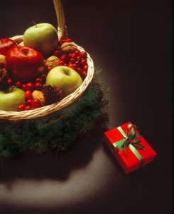 Christmas Fruit Gift Basket. Photo Credit: fineartamerica.com