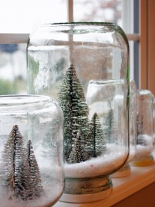 Homemade Snow Globes. Photo Credit:http://www.hgtv.com