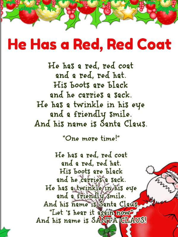 Best Christmas Songs For Kids And Preschoolers With Lyrics Christmas Celebration All About Christmas