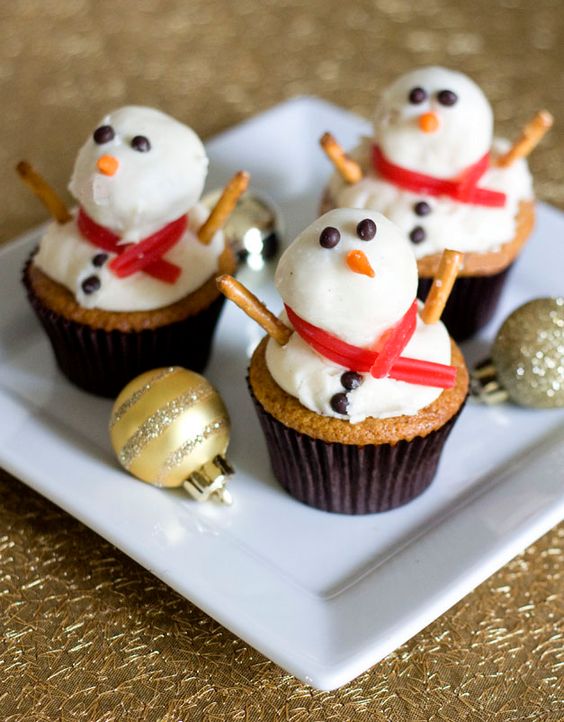 Snowman Cupcake Recipes