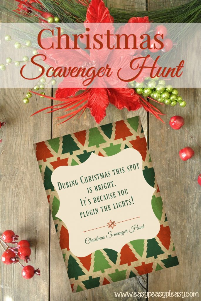 Christmas Scavenger Hunt Games