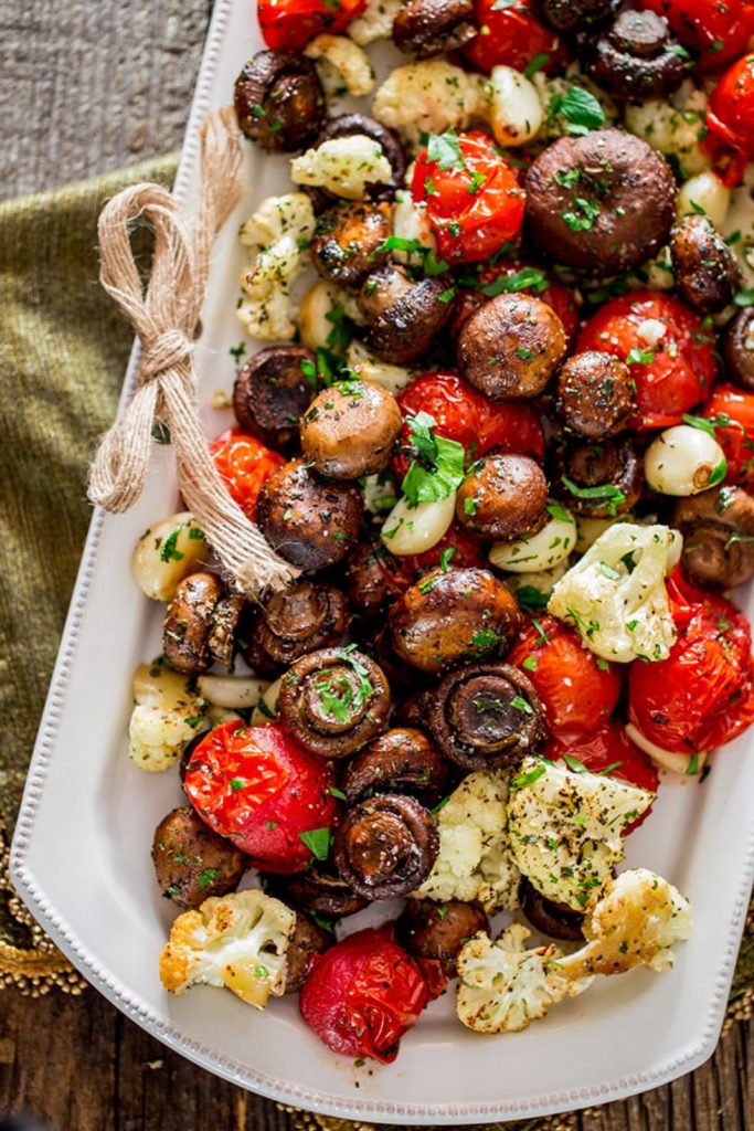 Italian Roasted Mushrooms and Veggies